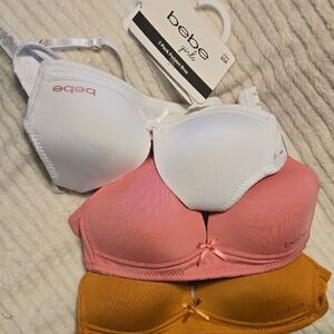 Bebe Women's Intimates Set - White, Pink, and Orange